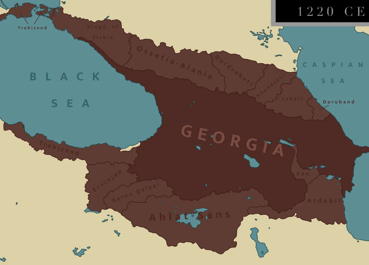 Das Königreich Georgien im Jahr 1220
